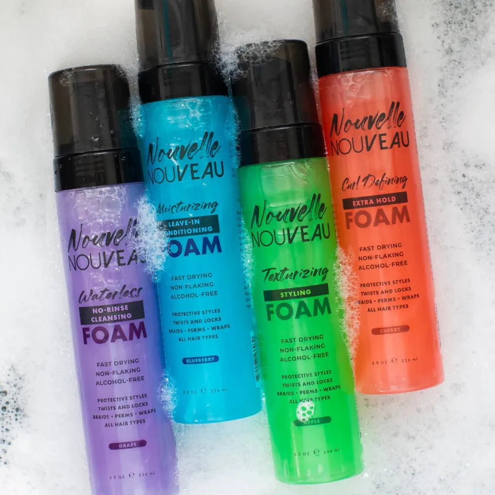 Nouvelle Nouveau Styling Foam Mousses – Waterless, Curl Defending, Moisturizing & Texturizing (8oz) - Beauty Exchange Beauty Supply