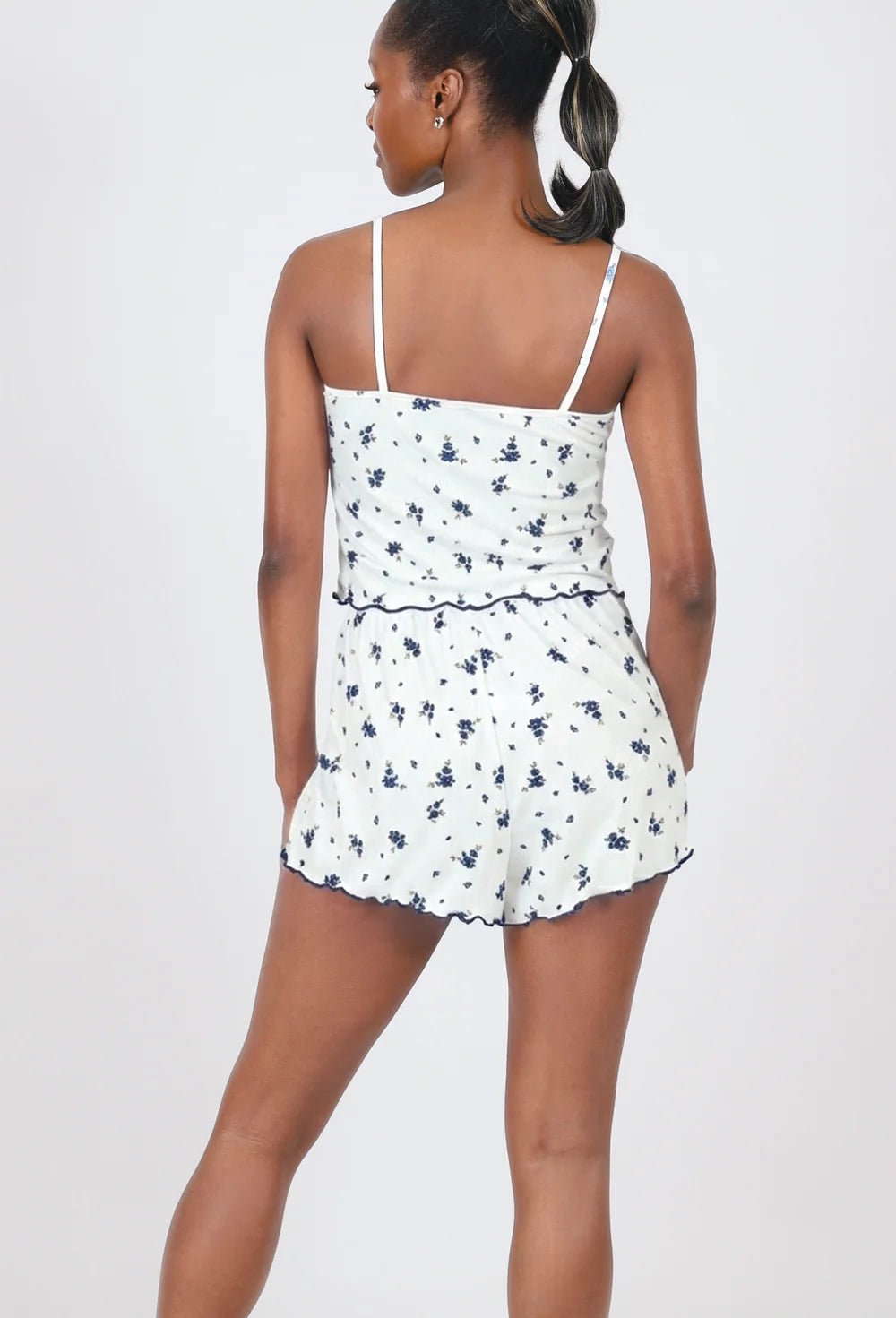 NUEE New York Crop Cami & Shorts Lounge Set - Beauty Exchange Beauty Supply