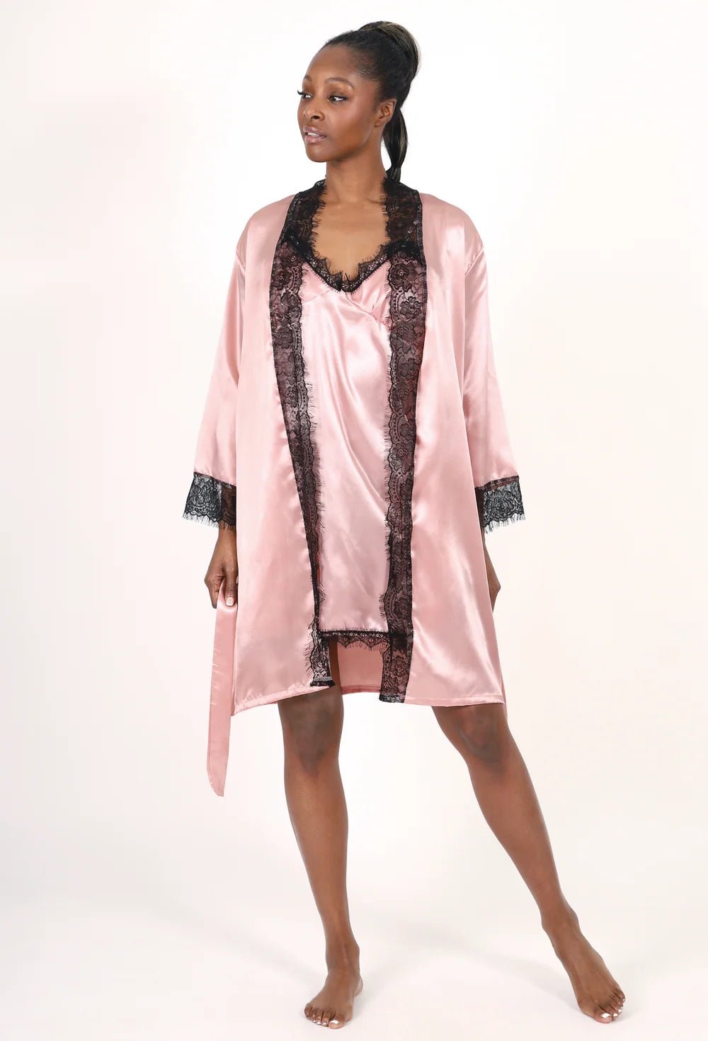 NUEE New York Satin Sleep & Loungewear – 4 Piece Set - Beauty Exchange Beauty Supply