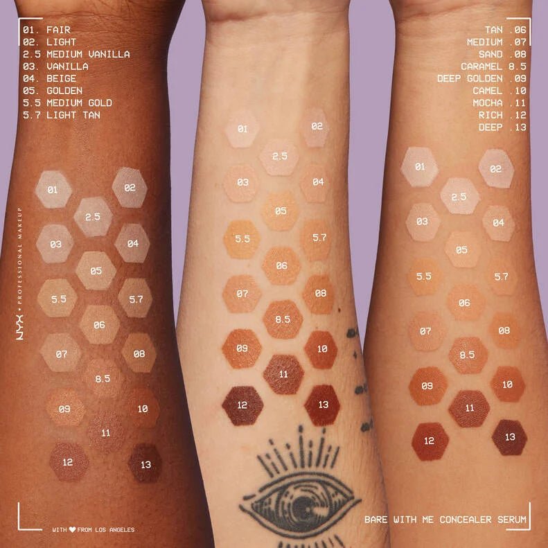 NYX Bare With Me Concealer Serum – 14 Shades - Beauty Exchange Beauty Supply