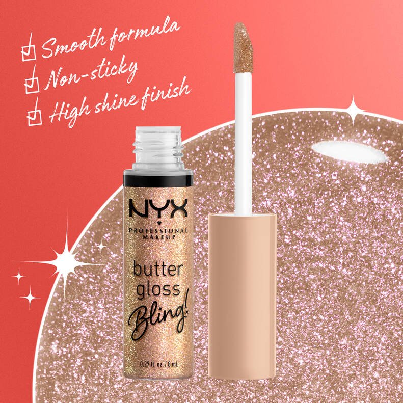 NYX Butter Gloss Sparkly – 8 Shades - Beauty Exchange Beauty Supply