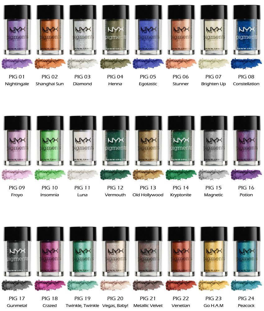 NYX Loose Metallic Pigments – 10 Shades - Beauty Exchange Beauty Supply