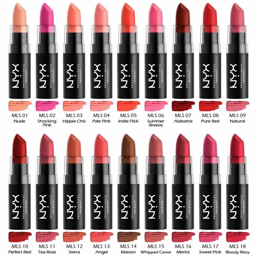 NYX Matte Lipstick – 40+ Shades - Beauty Exchange Beauty Supply