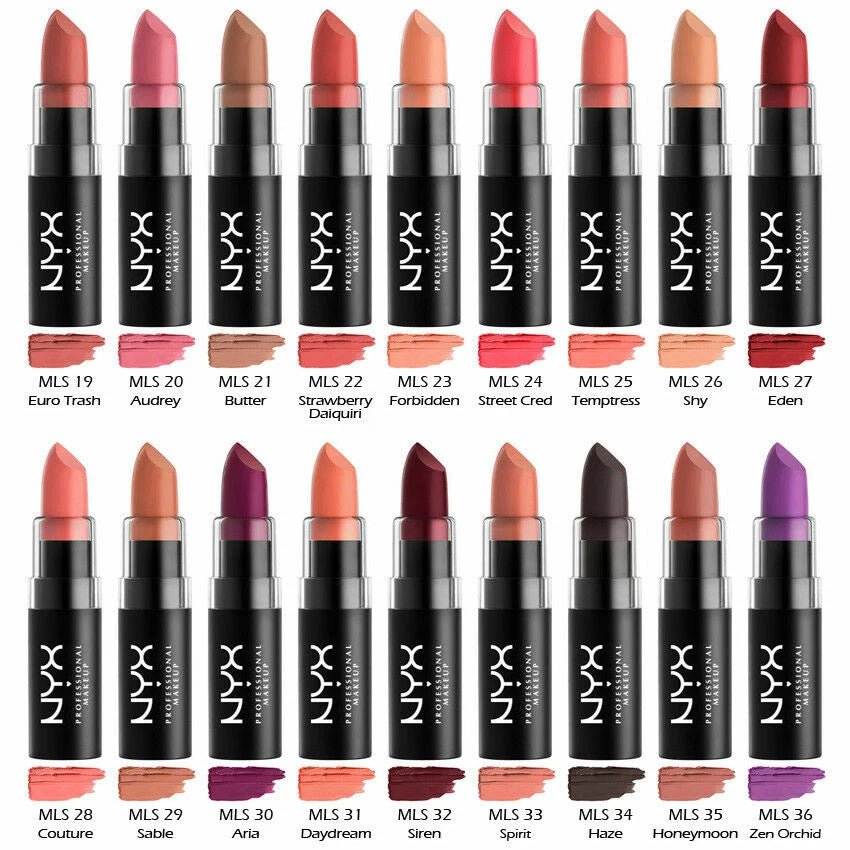 NYX Matte Lipstick – 40+ Shades - Beauty Exchange Beauty Supply