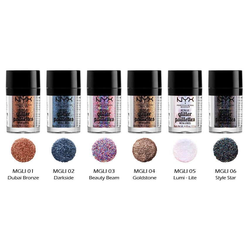NYX Metallic Glitter – 6 Shades - Beauty Exchange Beauty Supply