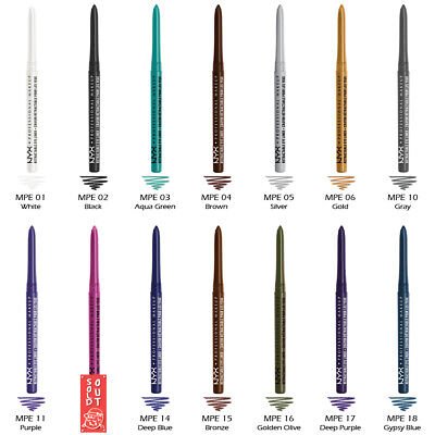 NYX Retractable Eyeliner Pencil – 18 Shades - Beauty Exchange Beauty Supply