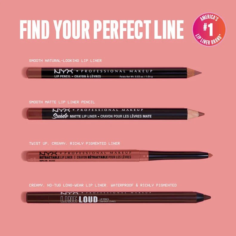 NYX Retractable Lip Liner – 19 Shades - Beauty Exchange Beauty Supply