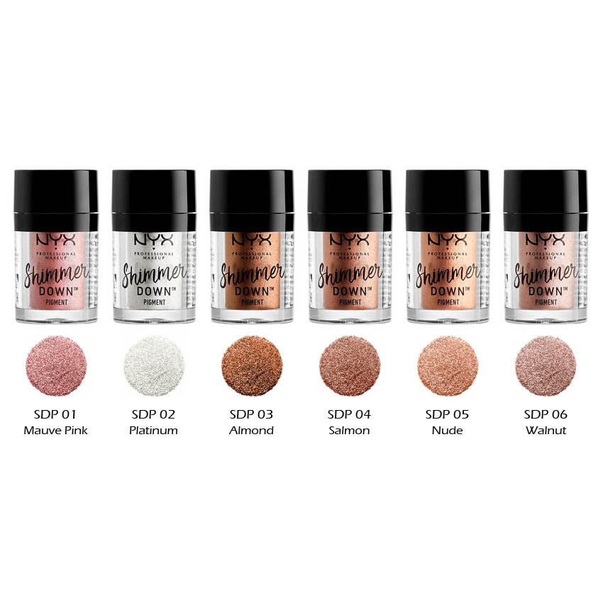 NYX Shimmer Down Pigment – 6 Shades - Beauty Exchange Beauty Supply