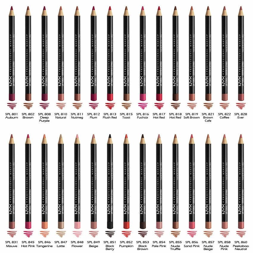 NYX Slim Lip Liner Pencil – 40+ Shades - Beauty Exchange Beauty Supply
