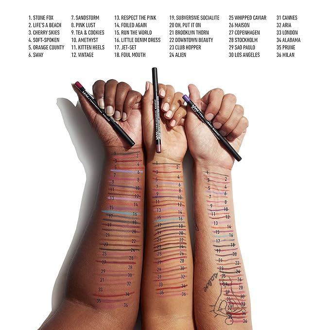 NYX Suede Matte Lip Liner – 70+ Shades - Beauty Exchange Beauty Supply