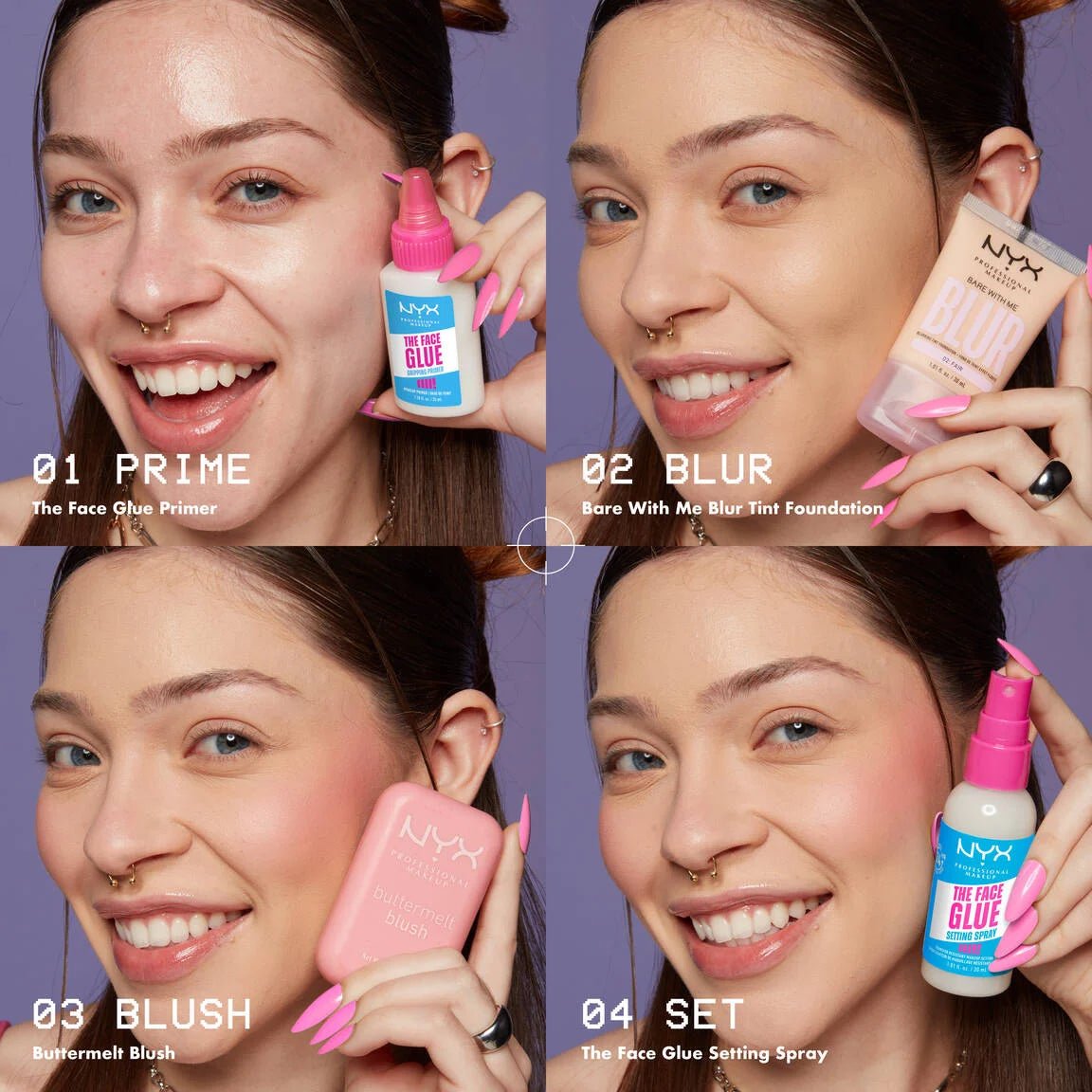 NYX The Face Glue Primer & Setting Spray Duo - Beauty Exchange Beauty Supply