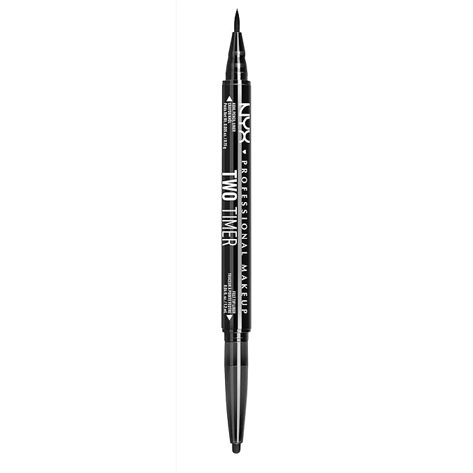NYX Two - Timer Dual Ended Eyeliner - Jet Black - Beauty Exchange Beauty Supply