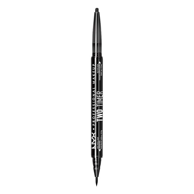 NYX Two - Timer Dual Ended Eyeliner - Jet Black - Beauty Exchange Beauty Supply