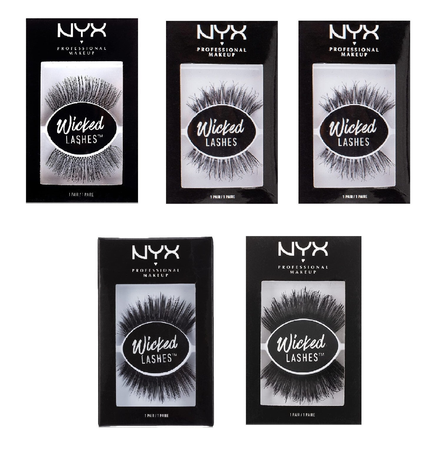 NYX Wicked Lashes – Dramatic False Lashes - Beauty Exchange Beauty Supply