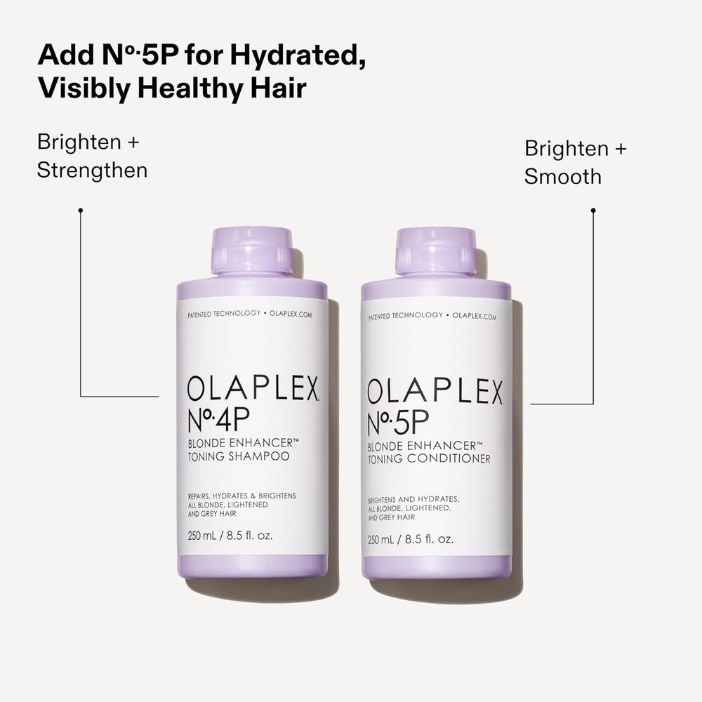 Olaplex No. 4P Blonde Enhancer Purple Toning Shampoo | Tones • Repairs • Brightens Blonde, Lightened & Grey Hair – 8.5 fl oz - Beauty Exchange Beauty Supply