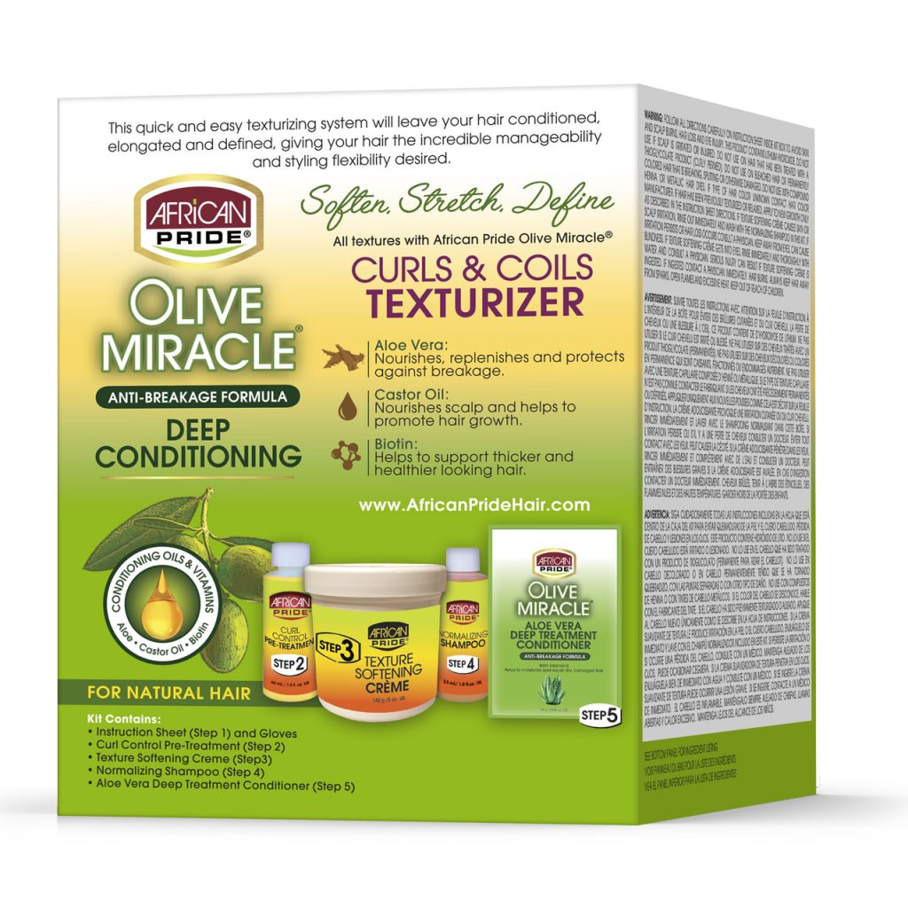Olive Miracle Texturizer Kit – Anti - Breakage Formula - Beauty Exchange Beauty Supply