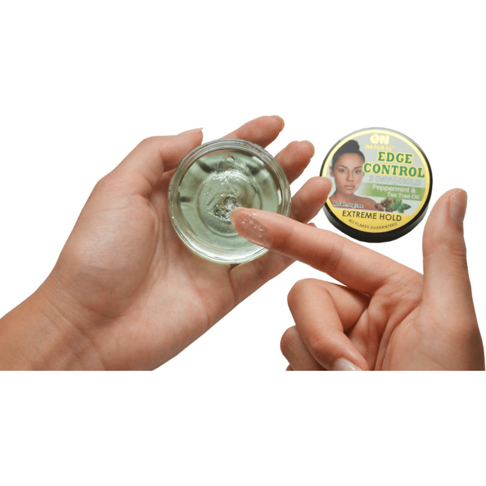 On Natural Edge Control Extreme Hold – Charcoal & Honey | Mango Butter & Pomegranate | Cherry Blossom & Jojoba Oil | Peppermint & Tea Tree – 3.4 oz - Beauty Exchange Beauty Supply