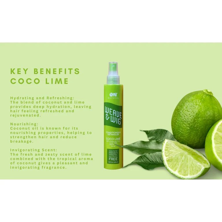 On Organic Premium Oil - Free Weave & Wig Spray โ Pomegranate, Tangerine, Coco Lime โ 8 fl oz - Beauty Exchange Beauty Supply