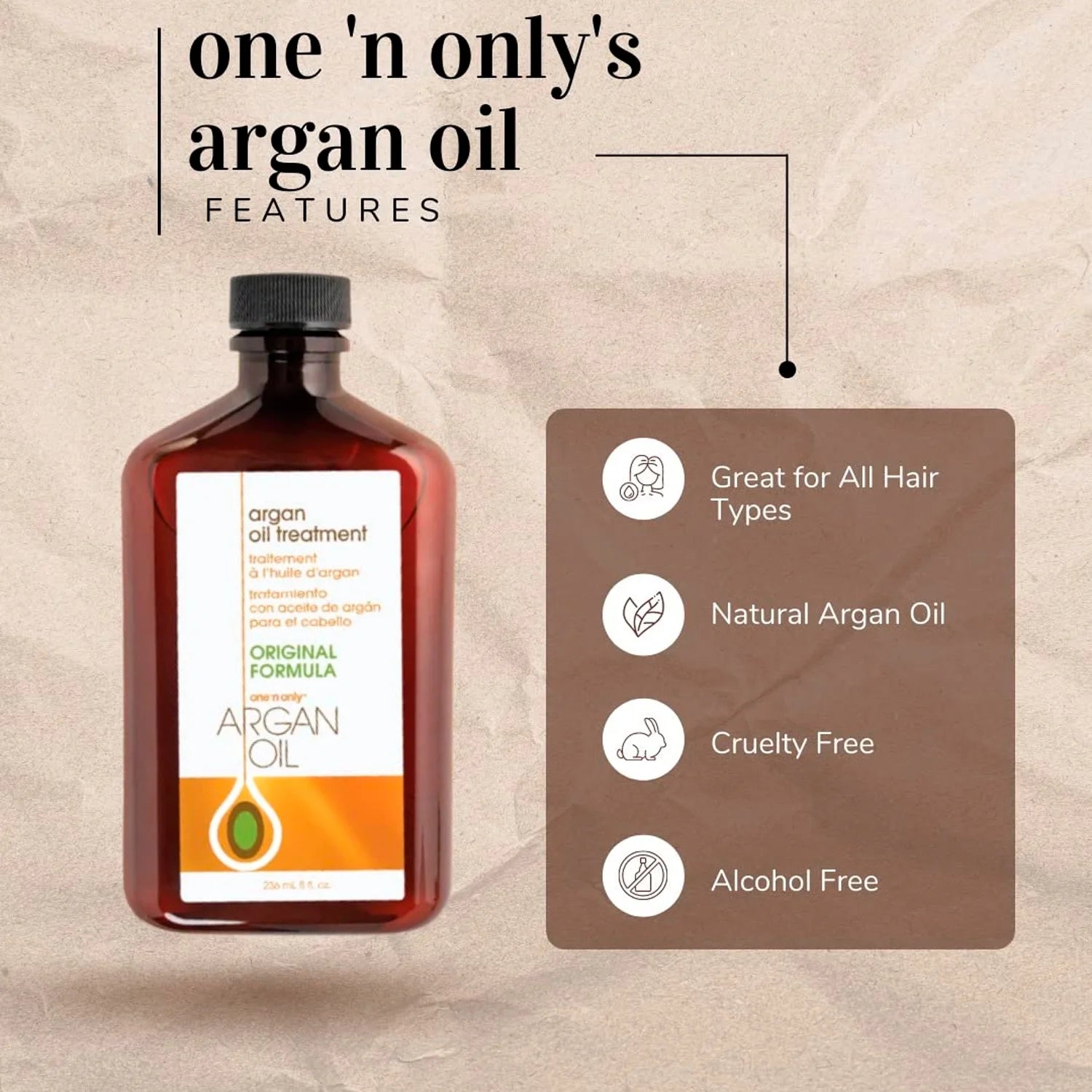 One ‘n Only Argan Oil Treatment – 2 oz - Beauty Exchange Beauty Supply