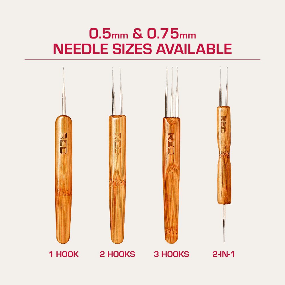 Red by Kiss – Dreadlock Crochet Hook 0.5mm