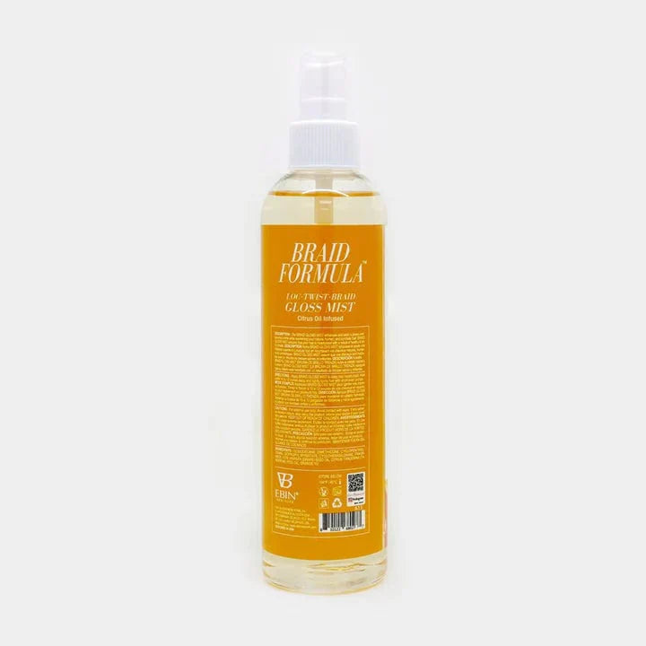 Braid Formula Gloss Mist – Rosemary Oil / Citrus Oil / Aloe Infused – 8.5 oz
