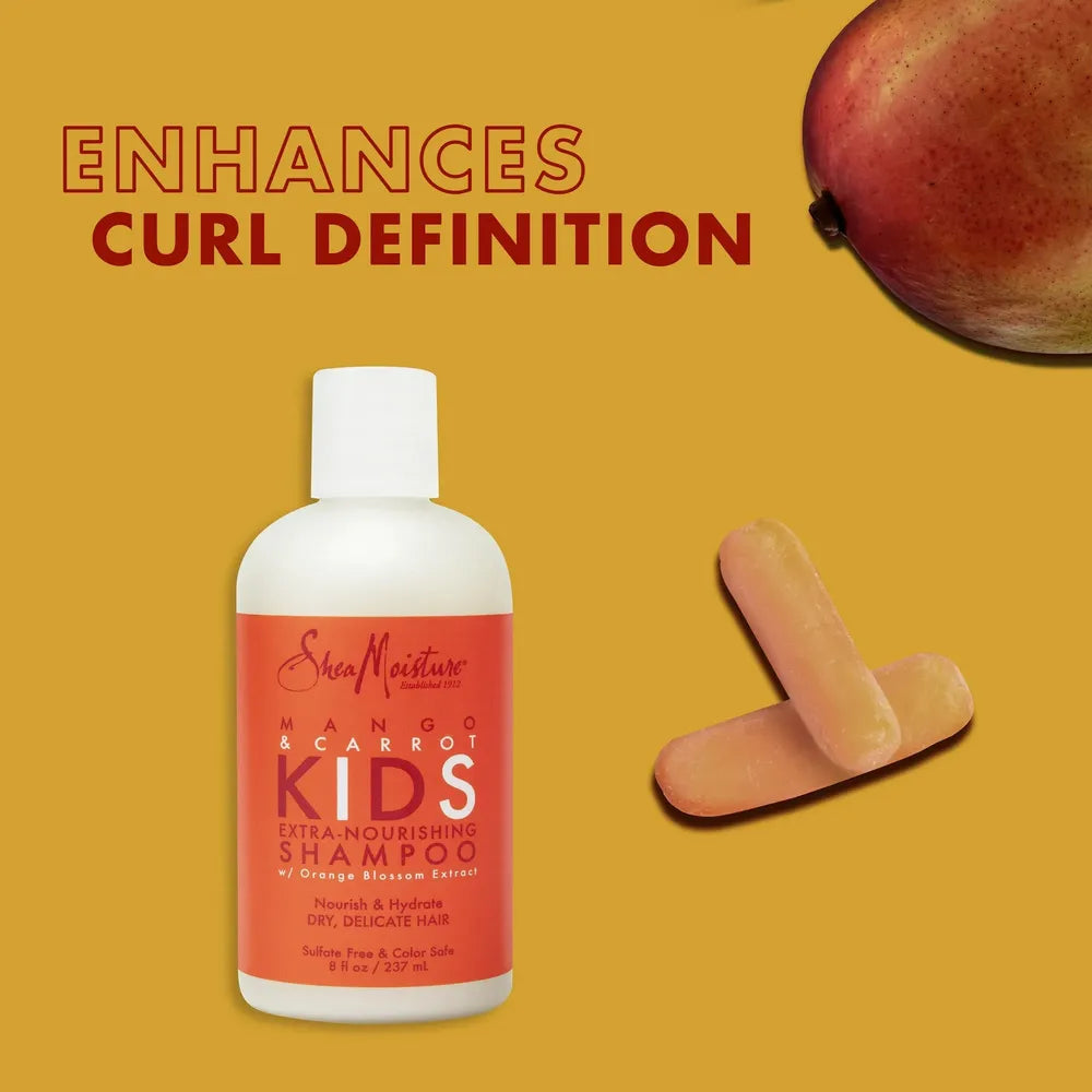 SheaMoisture Kids Nourishing Mango and Carrot Shampoo – 8oz