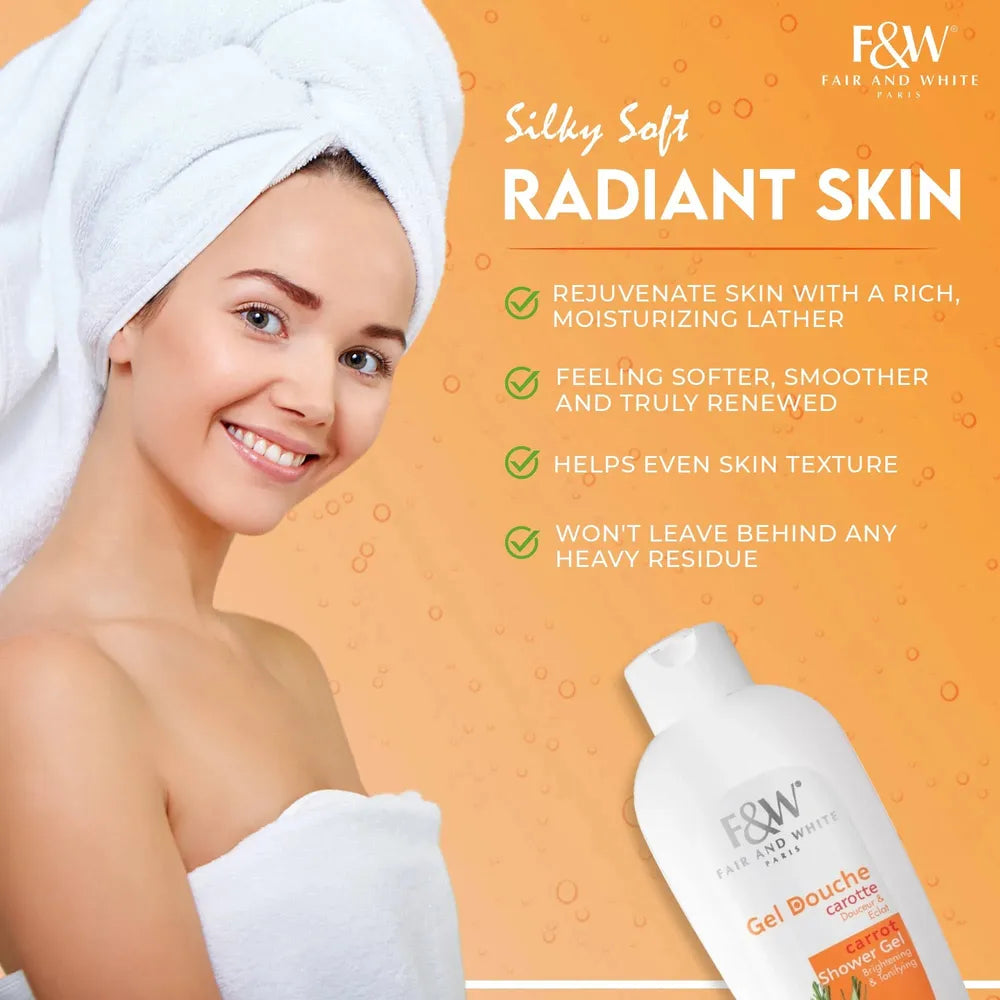 Original Carrot Shower Gel – Body Wash | 1000ml - Beauty Exchange Beauty Supply