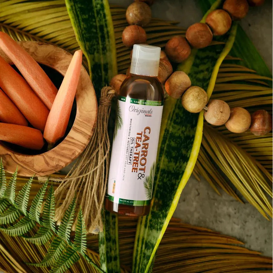 Originals by Africa’s Best Carrot & Tea Tree Oil Therapy | Moisturizing Treatment for Dry Hair & Skin – Nourishing, Soothing, & Unisex – 6 fl oz - Beauty Exchange Beauty Supply
