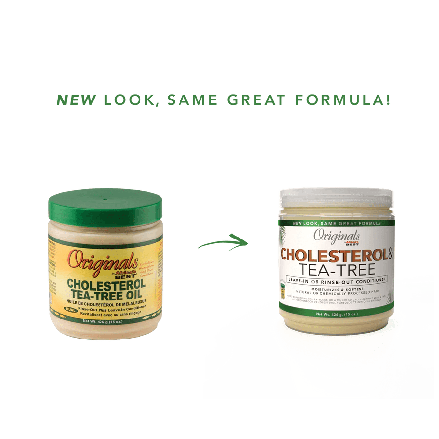 Originals by Africa’s Best Deep Treatment Conditioner Duo | (2 Variants) Cholesterol & Tea - Tree Leave - In/Rinse - Out Conditioner + Hair Mayonnaise Deep Conditioner – Strength, Shine, and Repair for All Hair Types – 15 oz - Beauty Exchange Beauty Supply