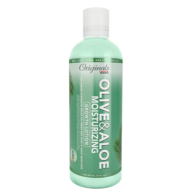 Originals by Africa's Best Olive & Aloe Moisturizing Growth Lotion | Ultimate Hydration + Finishing Lotion for All Hair Types โ Petroleum & Mineral Oil Free โ 12 oz - Beauty Exchange Beauty Supply