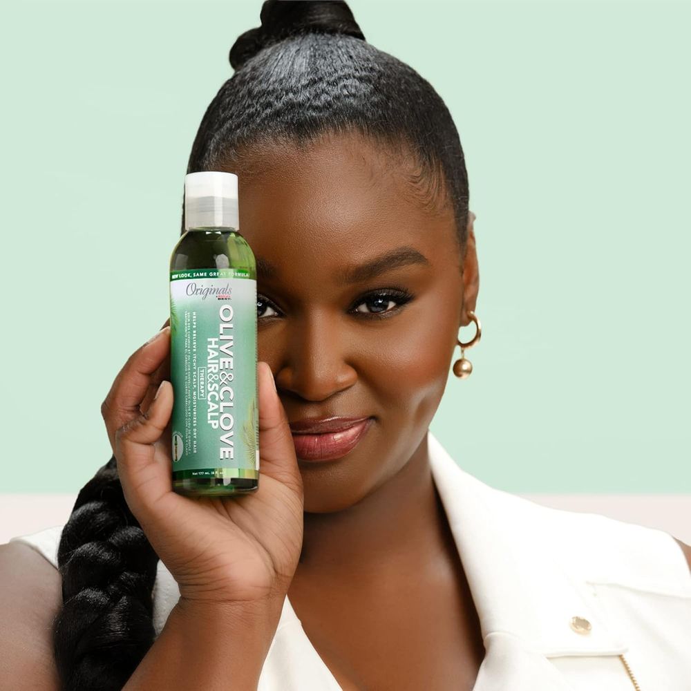 Originals by Africa’s Best Olive & Clove Oil Therapy | Natural Treatment for Dry, Weak, or Brittle Hair – Relieves Scalp Itching, Flaking, & Breakage – 6 oz - Beauty Exchange Beauty Supply