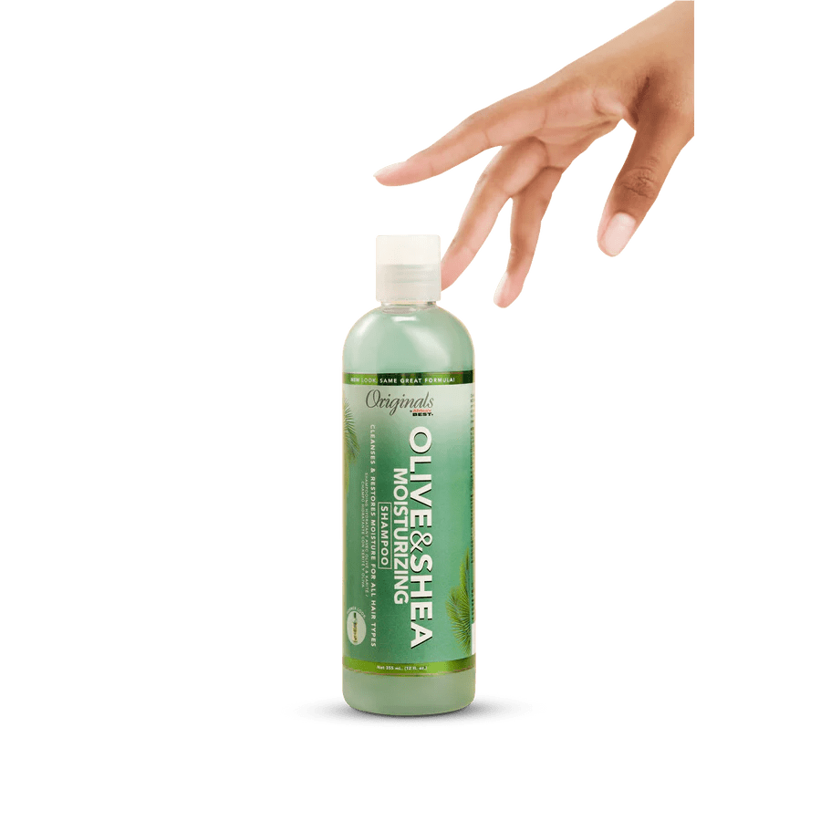 Originals by Africa's Best Olive & Shea Moisturizing Shampoo | Hydrating & Nourishing Cleanser for Dry, Damaged, or Textured Hair – Sulfate - Free – 16 oz - Beauty Exchange Beauty Supply