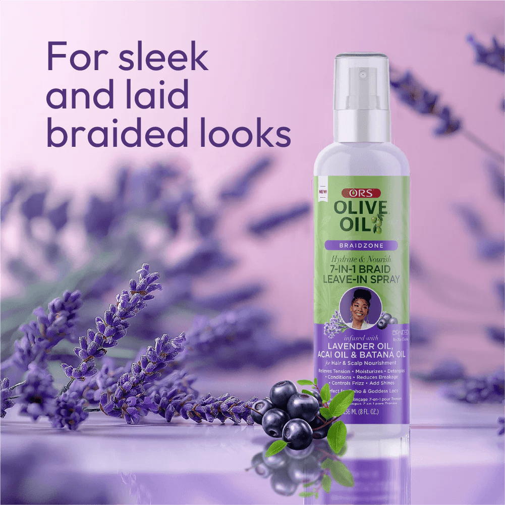 ORS Olive Oil Braidzone 7 - In - 1 Braid Leave In Spray – 8oz - Beauty Exchange Beauty Supply