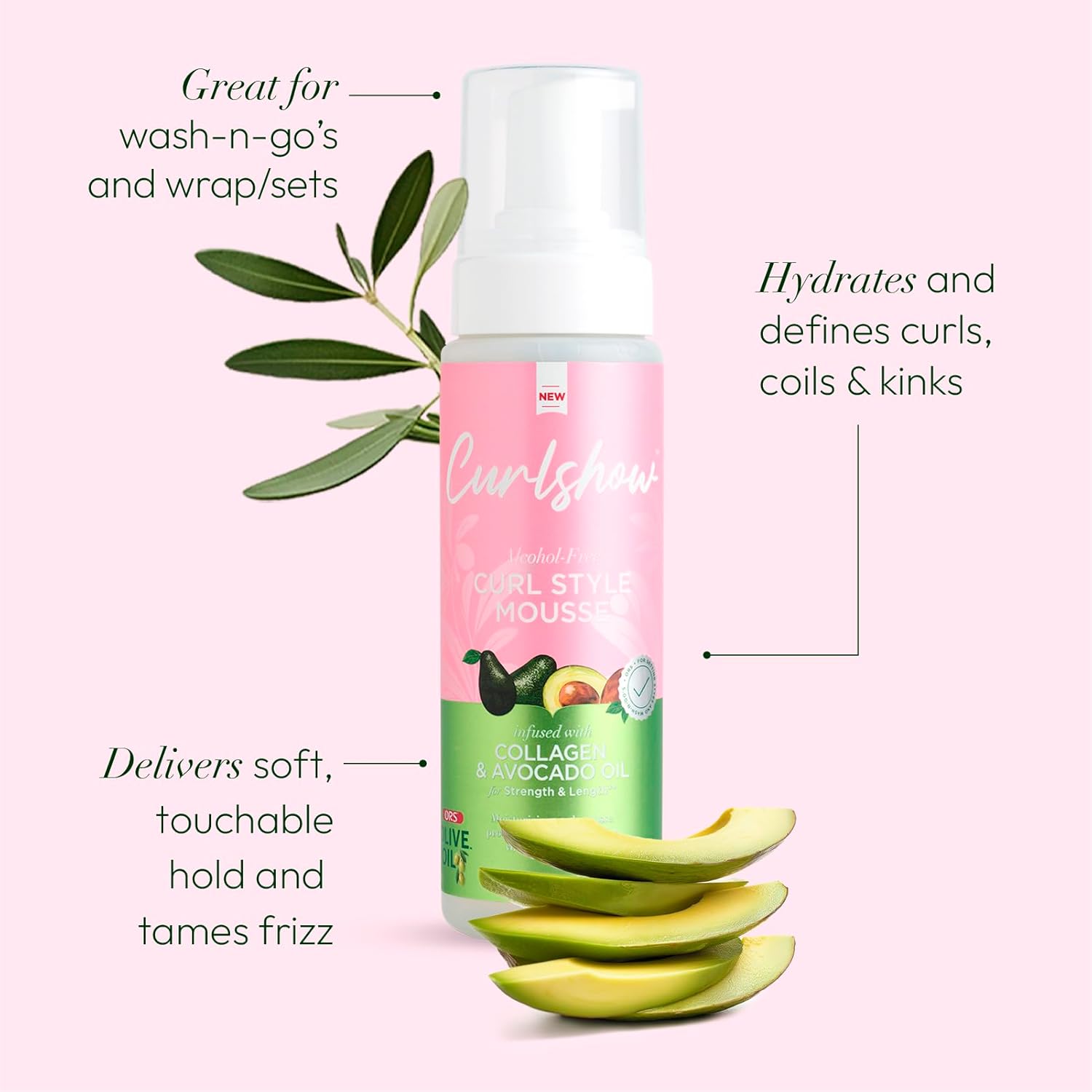 ORS Olive Oil Curlshow Mousse – 7 oz - Beauty Exchange Beauty Supply