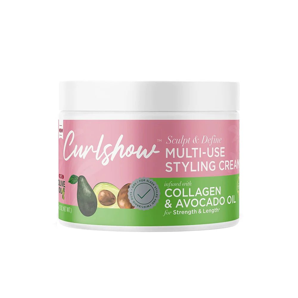 ORS Olive Oil Curlshow Multi - Use Styling Cream – Infused with Collagen & Avocado Oil for Extra - Firm Hold, Strength, & Length (12 oz) - Beauty Exchange Beauty Supply