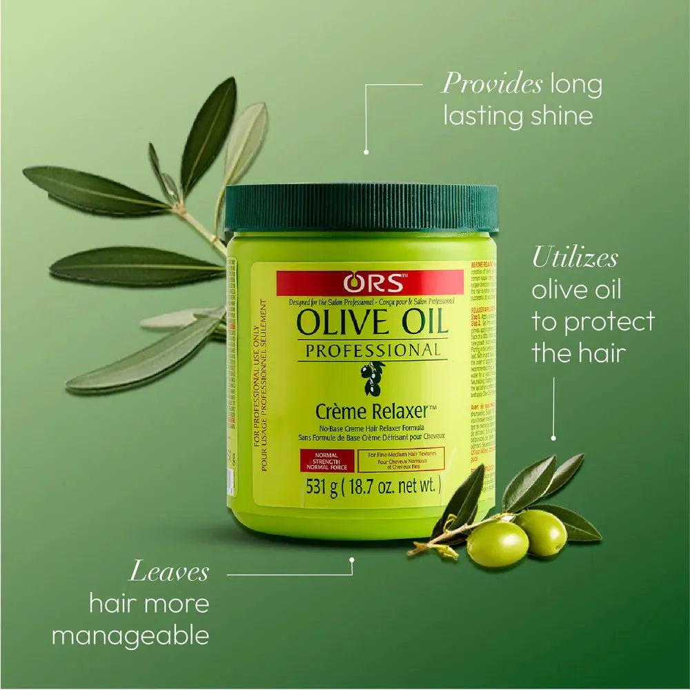 ORS Olive Oil Professional Crème Relaxer – Normal Strength (18.7 oz) | Smoothing & Strengthening Formula - Beauty Exchange Beauty Supply