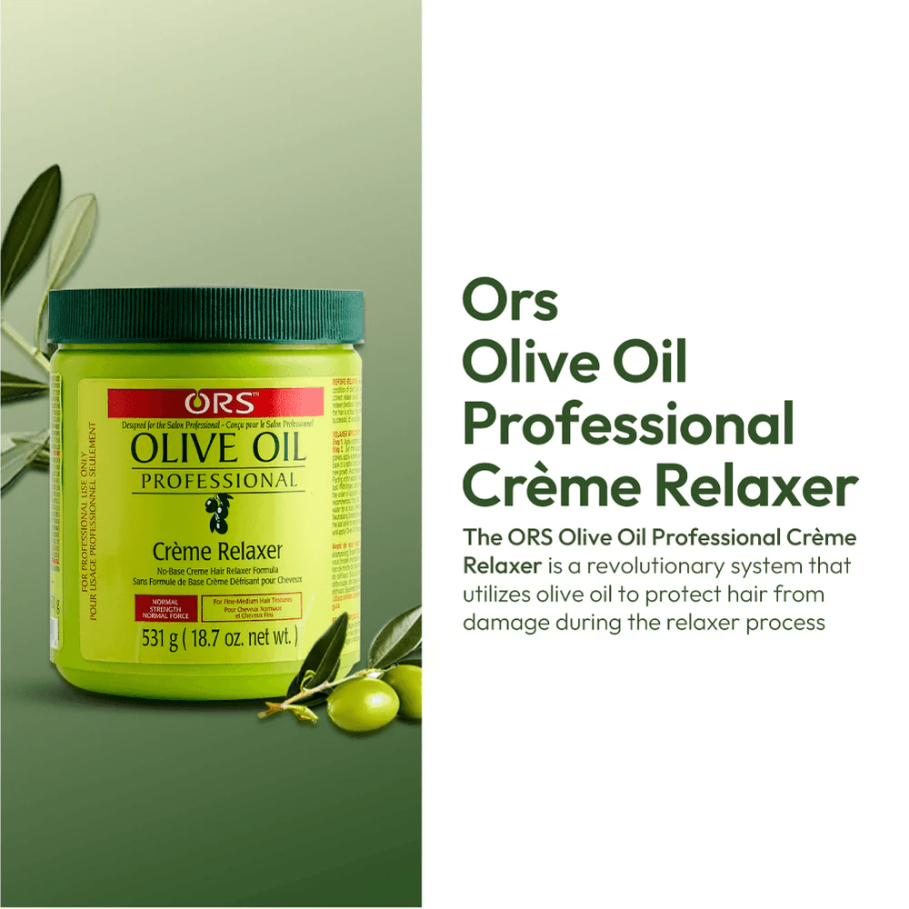 ORS Olive Oil Professional Crème Relaxer – Normal Strength (18.7 oz) | Smoothing & Strengthening Formula - Beauty Exchange Beauty Supply