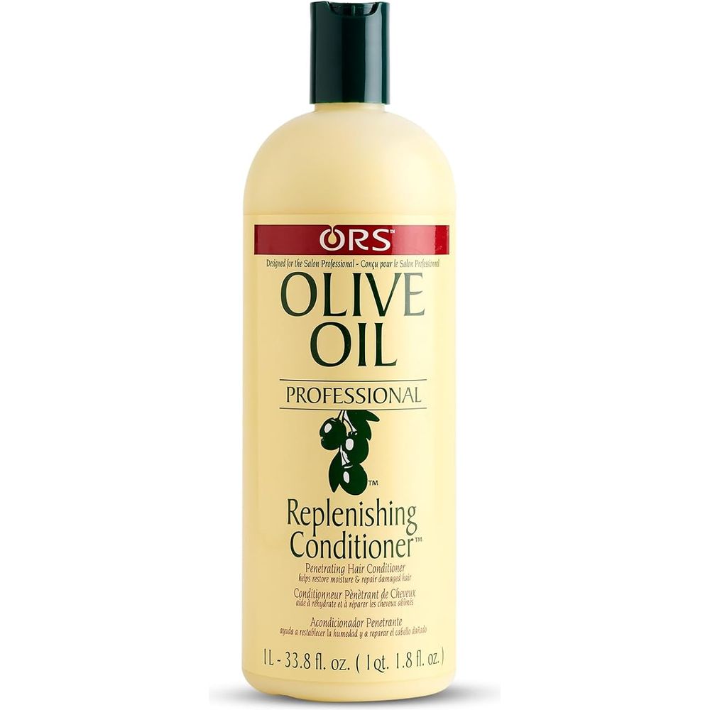 ORS Olive Oil Professional Replenishing Conditioner – Restores Moisture, Softens, & Strengthens – 33.8 oz - Beauty Exchange Beauty Supply