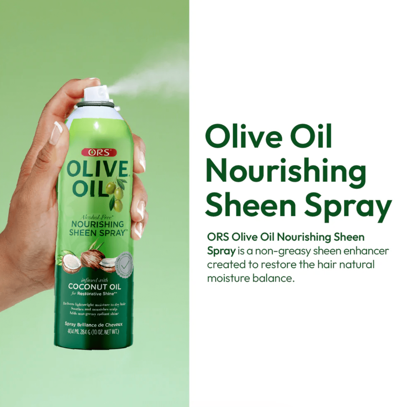 ORS Olive Oil Sheen Spray Coconut – 10 oz - Beauty Exchange Beauty Supply