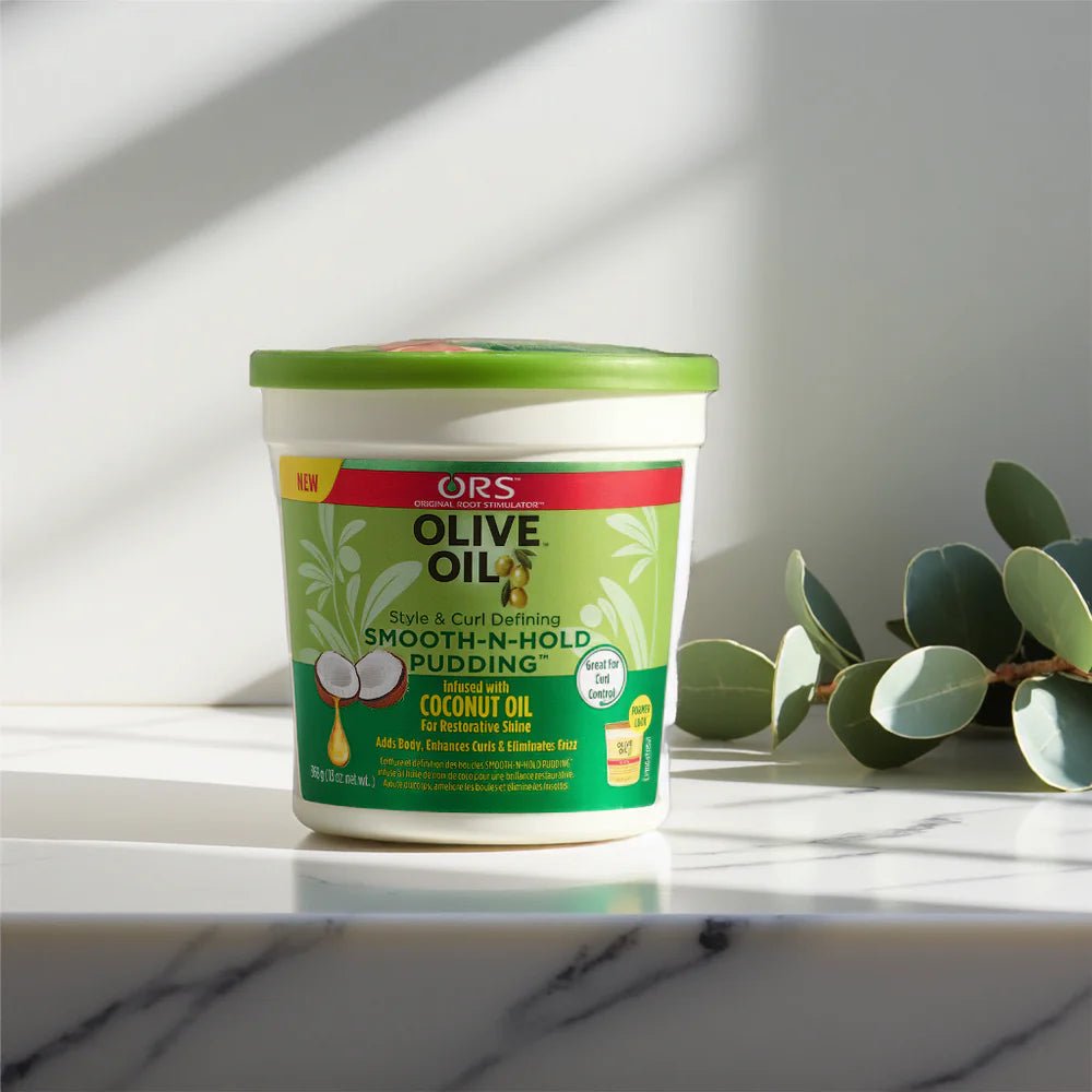 ORS Olive Oil Style & Curl Smooth - N - Hold Pudding (Alcohol - Free, Adds Shine) โ 13.0 oz - Beauty Exchange Beauty Supply