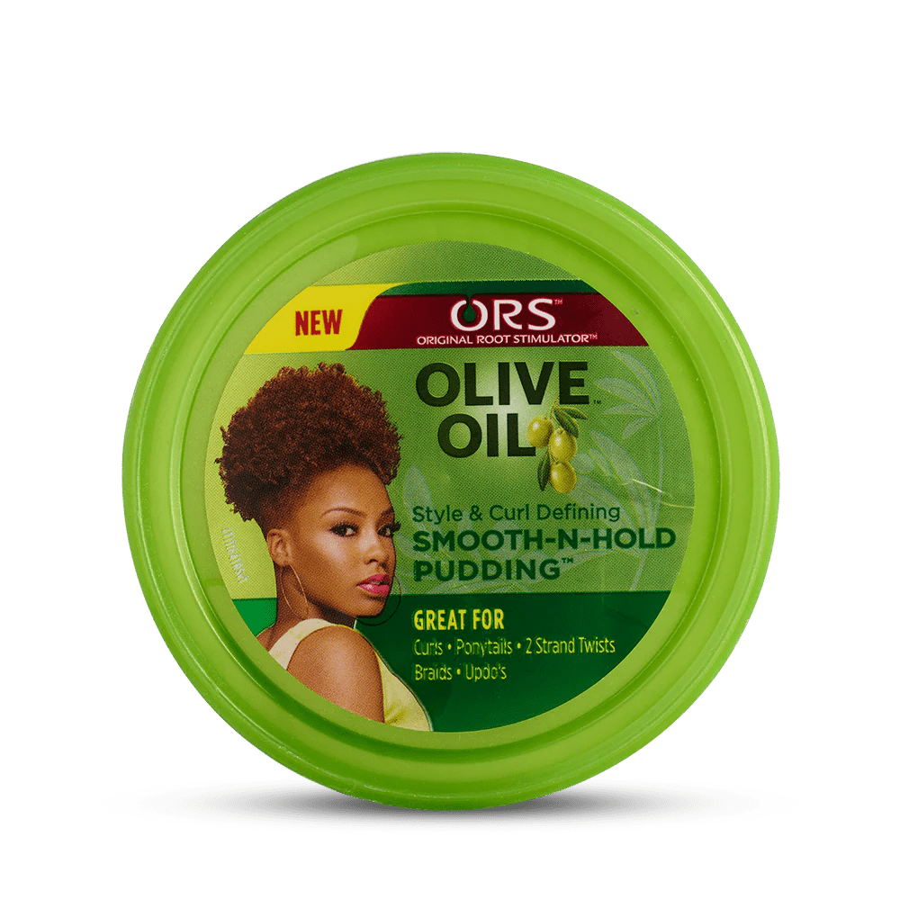 ORS Olive Oil Style & Curl Smooth - N - Hold Pudding (Alcohol - Free, Adds Shine) โ 13.0 oz - Beauty Exchange Beauty Supply