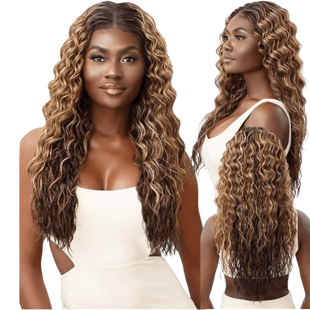 Outre 100% Human Hair Blend 13x6 360 Frontal HD Lace Wig - Andreina 24" - Beauty Exchange Beauty Supply