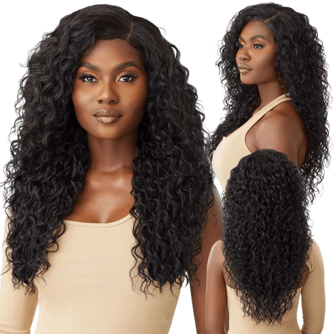 Outre 100% Human Hair Blend 5x5 HD Lace Closure Wig - Malaysian Deep 26" - Beauty Exchange Beauty Supply