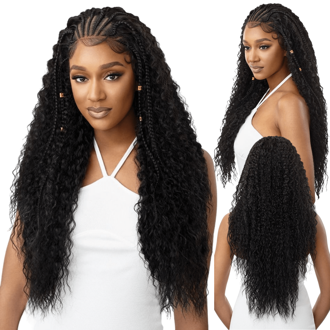 Outre 13x4 HD Synthetic Lace Front Wig - Stitch Braid Ripple Wave 30” - Beauty Exchange Beauty Supply