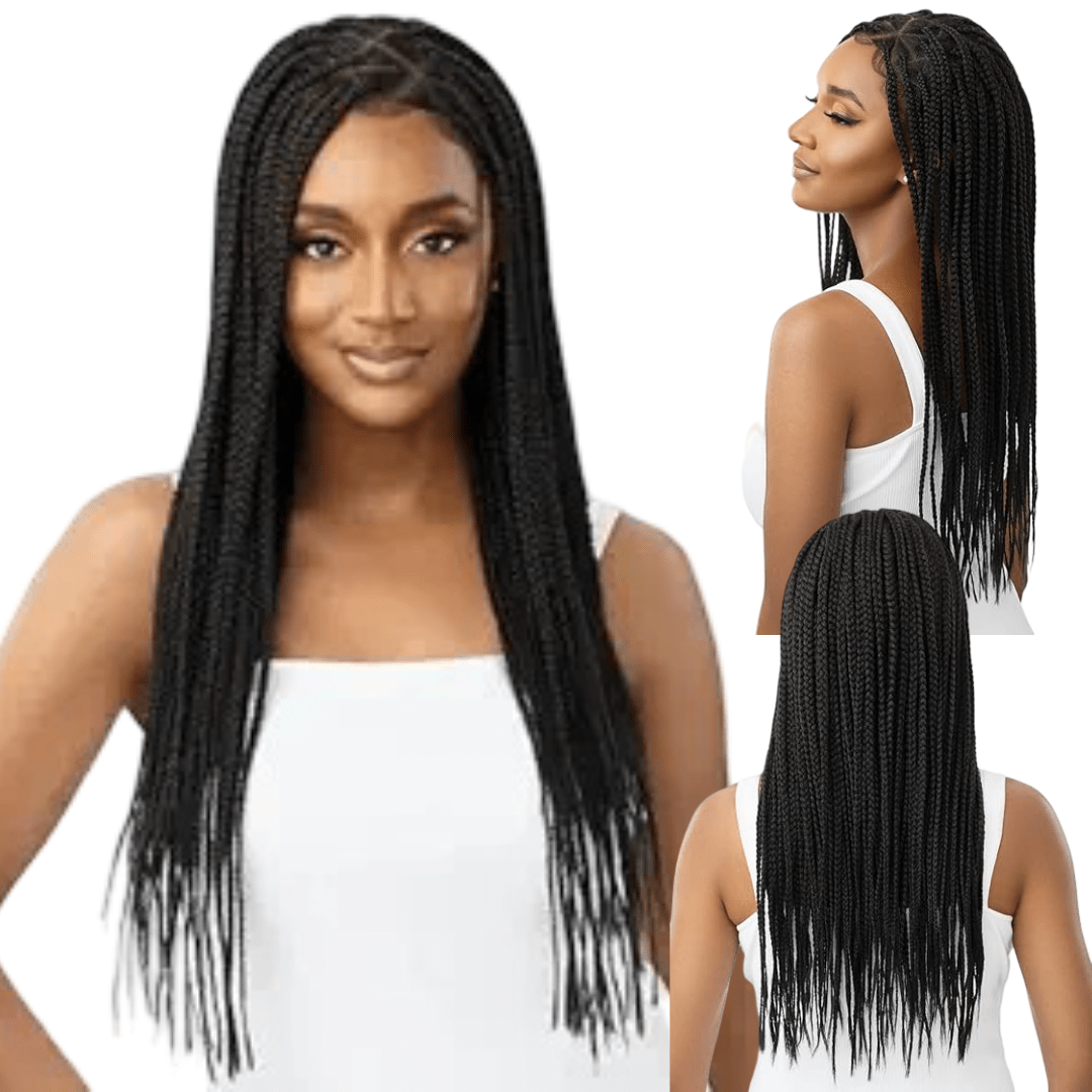 Outre 13x4 Lace Frontal Synthetic Wig - Knotless Triangle Part Braids 26" - Beauty Exchange Beauty Supply