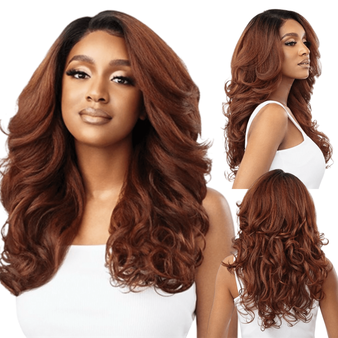 Outre 360 100% Human Hair Blend Lace Front Wig - Velora display picture 1