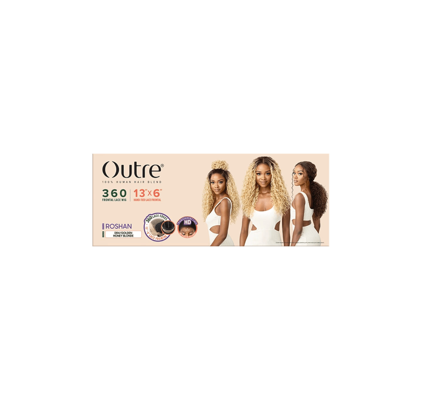 Outre 360 Frontal Lace Wig 13x6 Lace Frontal Human Blended Wig - Roshan - Beauty Exchange Beauty Supply