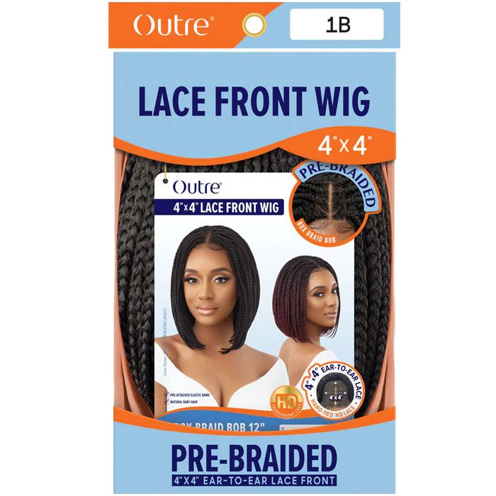 Outre 4x4 Lace Front Box Braid Bob Wig - 12" - Beauty Exchange Beauty Supply