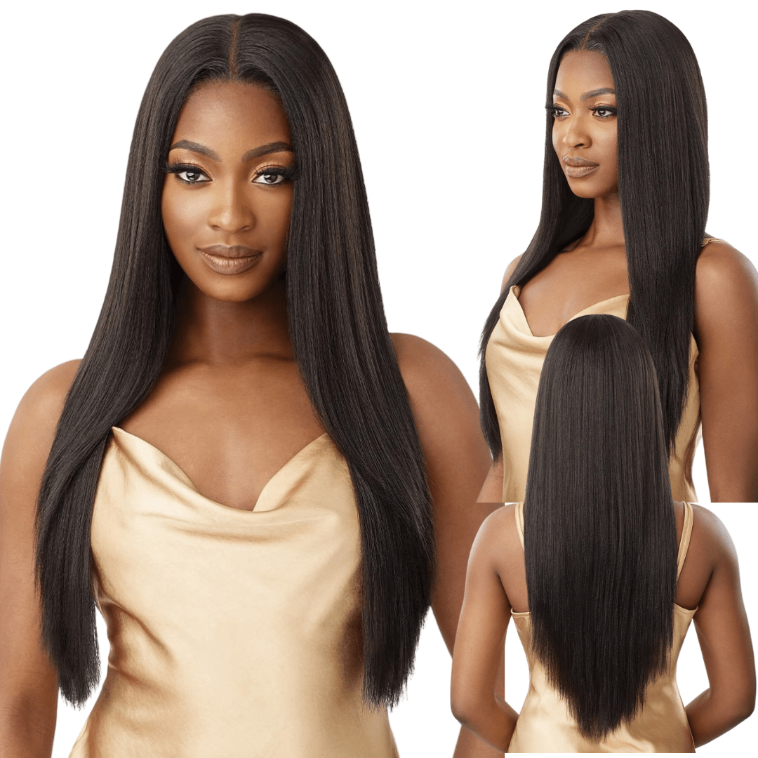 Outre 5x5 Lace Closure Wig 100% Human Hair Blend Wig - YAKI STRAIGHT 26" - Beauty Exchange Beauty Supply