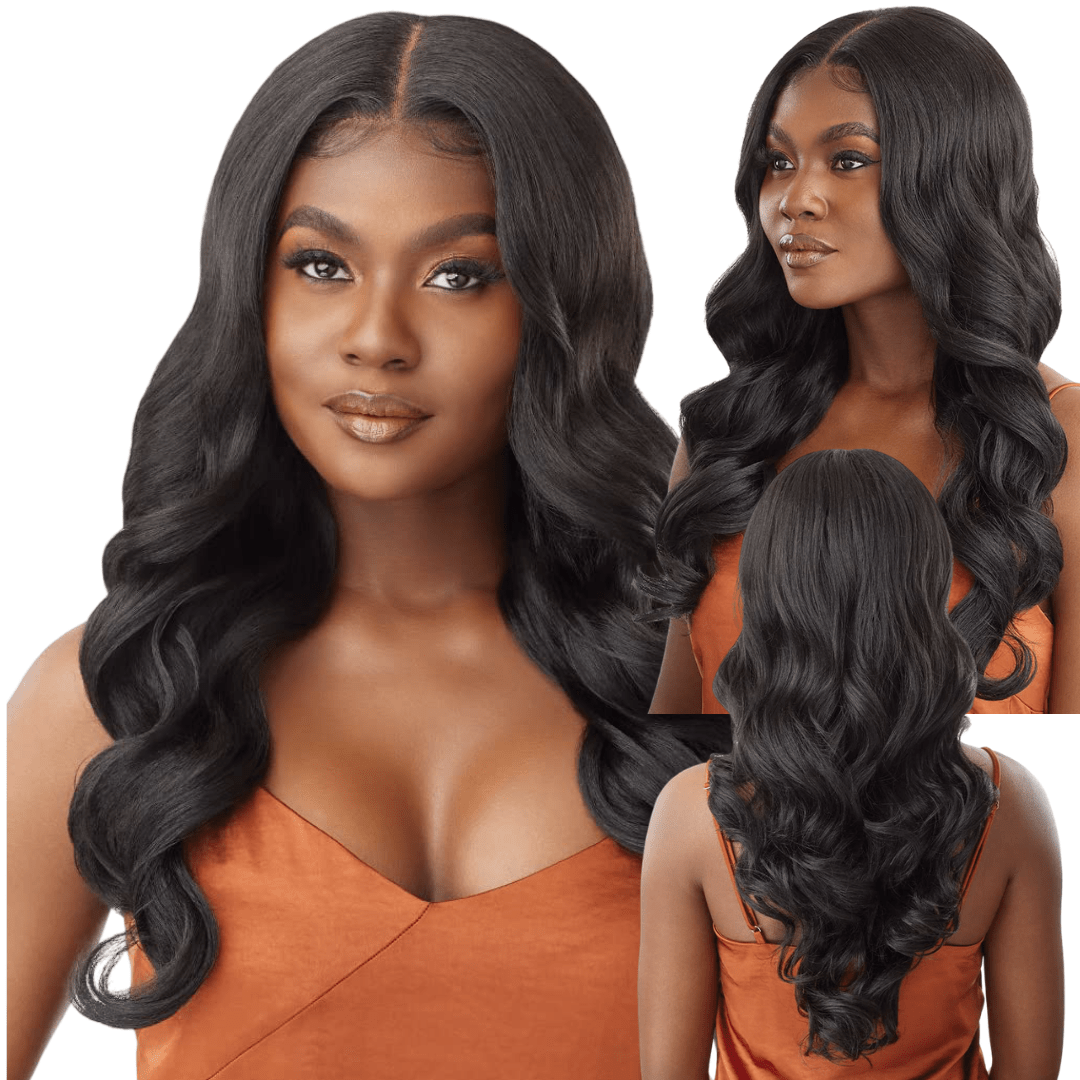 Outre 5x5 Lace Closure Wig Human Hair Blend - Body Curl 24 display picture 2